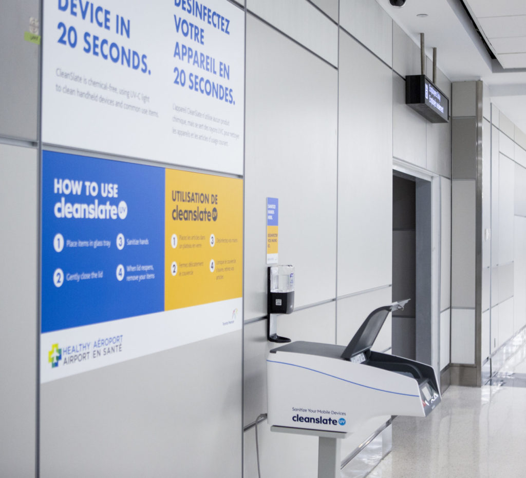 CleanSlate UV at Toronto Pearson Airport